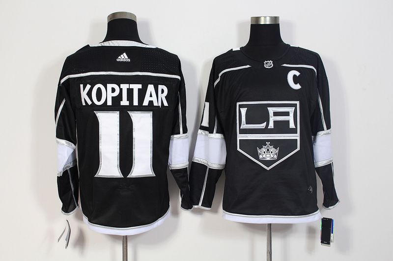 Men Los Angeles Kings 11 Kopitar Black Hockey Stitched Adidas NHL Jerseys